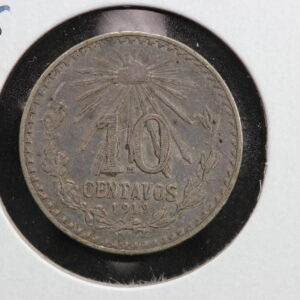 1919 Mexico 10 Centavos Silver 4O7B
