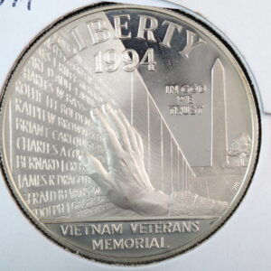 1994-P Proof Vietnam Veterans Memorial Silver Dollar GEM DCAM 4W5K