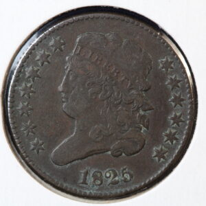 1825 Classic Head Half Cent XF 4W5X