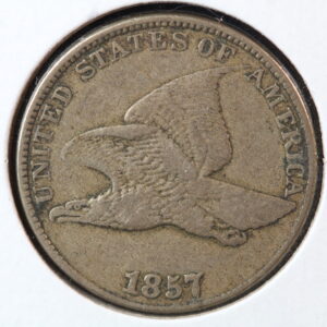 1857 Flying Eagle Cent XF+ 4OG7
