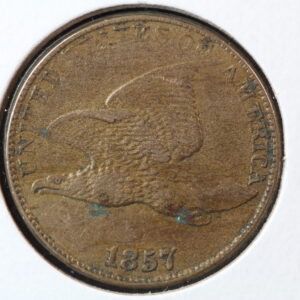 1857 Flying Eagle Cent XF+ 41AX