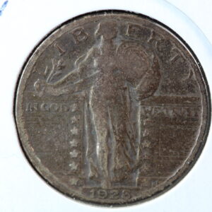 1928-S Standing Liberty Quarter Cherrypickers FS-501 Inverted S 490Y