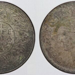 1940 Bombay Mint India British Silver 1 Rupee 418P