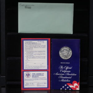 1974 Official California American Revolution Bicentennial Silver Medallion 4GO0